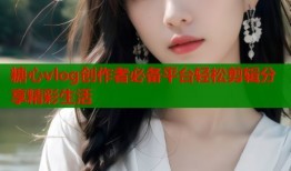 糖心vlog创作者必备平台轻松剪辑分享精彩生活