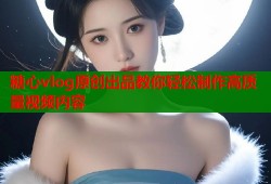 糖心vlog原创出品教你轻松制作高质量视频内容