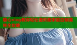 糖心vlog教你轻松做奶酪家庭自制美味全攻略