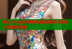 糖心vlog成员揭秘私藏拍摄技巧轻松打造爆款视频