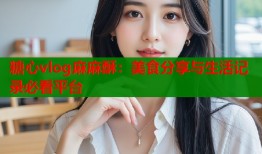 糖心vlog麻麻酥：美食分享与生活记录必看平台